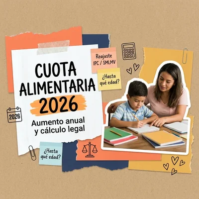 ¿Cuánto Sube la Cuota Alimentaria en Colombia para 2026?